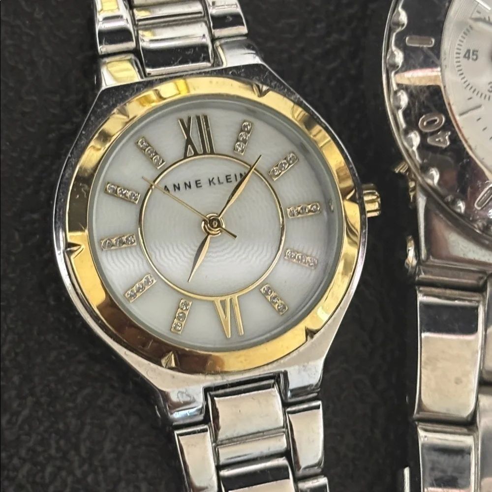 Skagen Michael Kors Anne Klein Bundle Lot 3 Watches Need Battery Stainless Link​